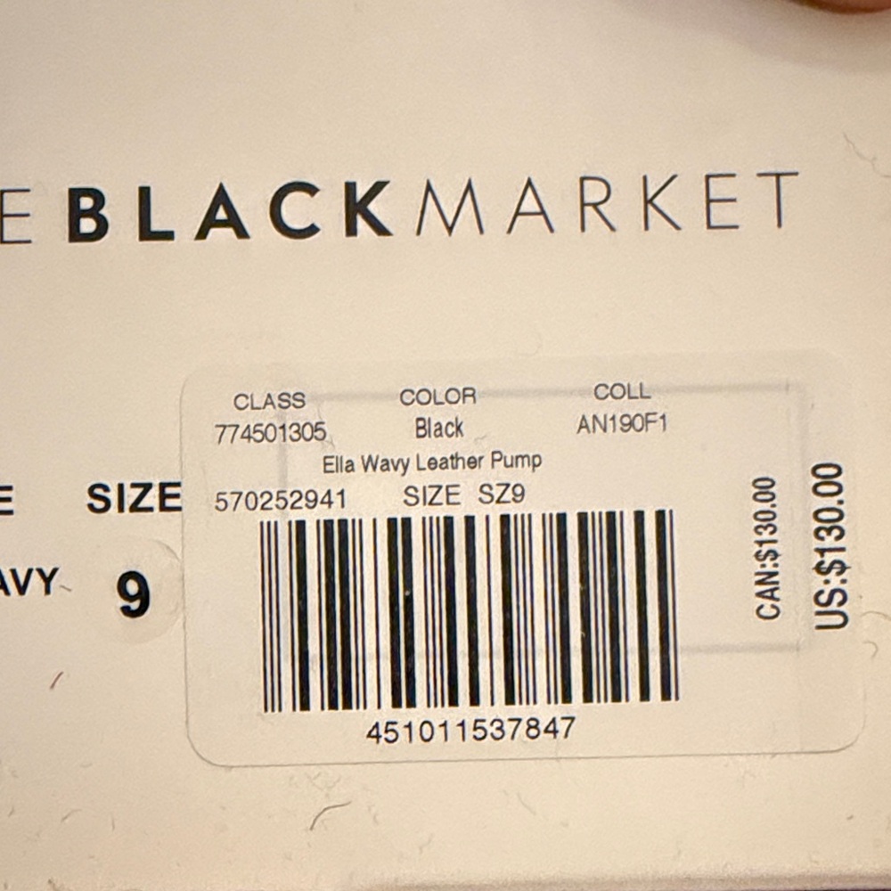 White House Black Market Black Pointed-Toe D'Orsay Pumps - Picture 6 of 6